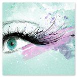 Vetrina di negozio con pannelli grafici artigianali